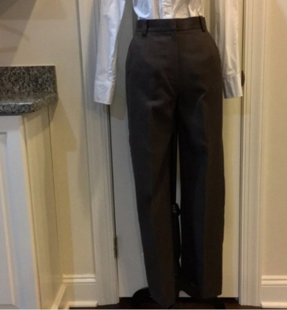 High waist wool/silk blend vintage trousers